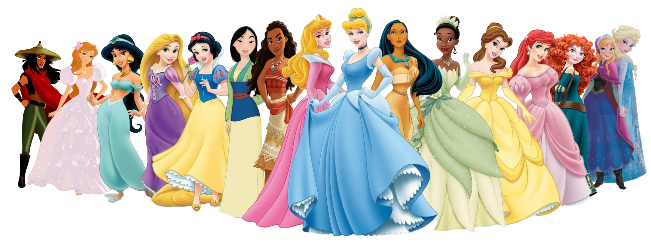 All 16 Disney Princesses by facussparkle2002 on DeviantArt