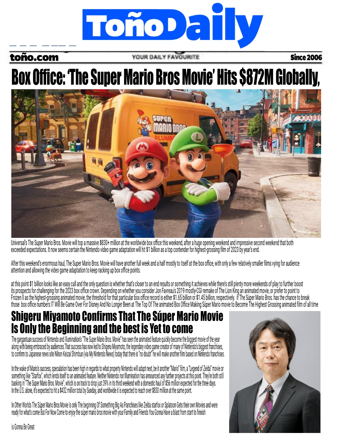 The Super Mario Bros. Movie News (@NewsMarioMovie2) / X