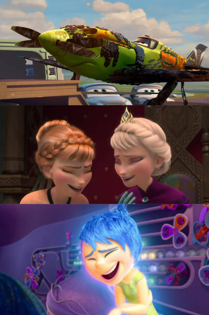 Elsa Rip Off Anna Elsa And Joy Laughing to Ripstinker by facussparkle2002 on DeviantArt