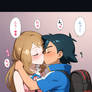 Ash and Serena kiss 1