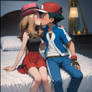 Ash and Serena kiss 4