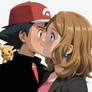 Ash and Serena kiss 6