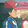 Ash and Serena kiss 9
