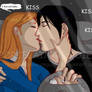 Gwen and Kevin kiss 1