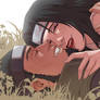 Asuma Kurenai on the grass