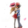 Ash and Serena kiss 11