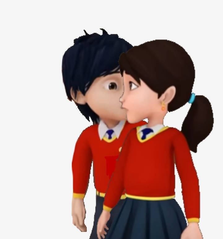 Shiva and Reva in uniform kiss