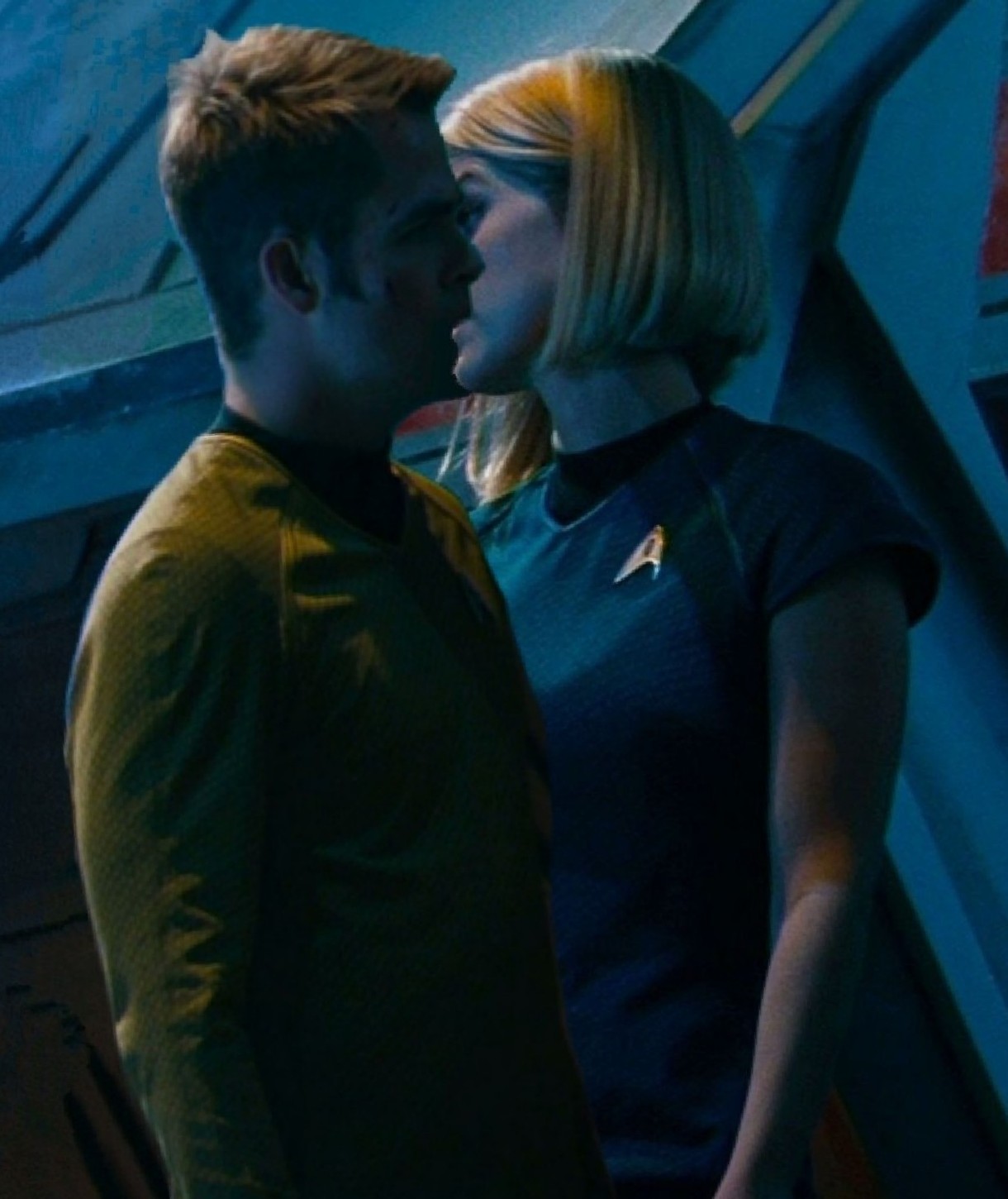 James T. Kirk and Carol Marcus kiss 1