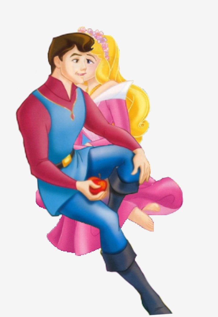 Phillip and Aurora kiss 1