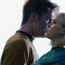 James T. Kirk and Carol Marcus kiss 2