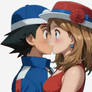 Ash and Serena kiss 13