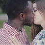 Black Man and White Woman kiss 1