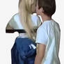 Kids kiss