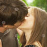Boy-girlfriend kiss