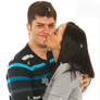 Couple Hugging and Kissing