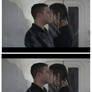 Fritz and Simmons kiss collage