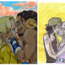 Usopp/Kaya kiss collage
