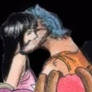 Nico Robin and Franky kiss 1