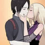 Sai and Ino Yamanaka kiss