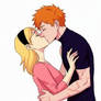 Billy and Mandy kiss