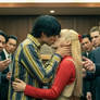 Couple kiss during a mafia proposal