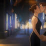 Stephen Strange and Christine Palmer kiss