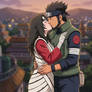 Asuma Sarutobi and Kurenai Yuhi kiss 2