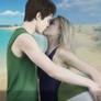 Ino and Sai kiss in real life (in beach)
