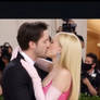 Celebrity Couple in a premiere kiss