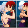 Iori and Ivy kiss collage