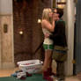 Leonard Hofstadter and Penny kiss