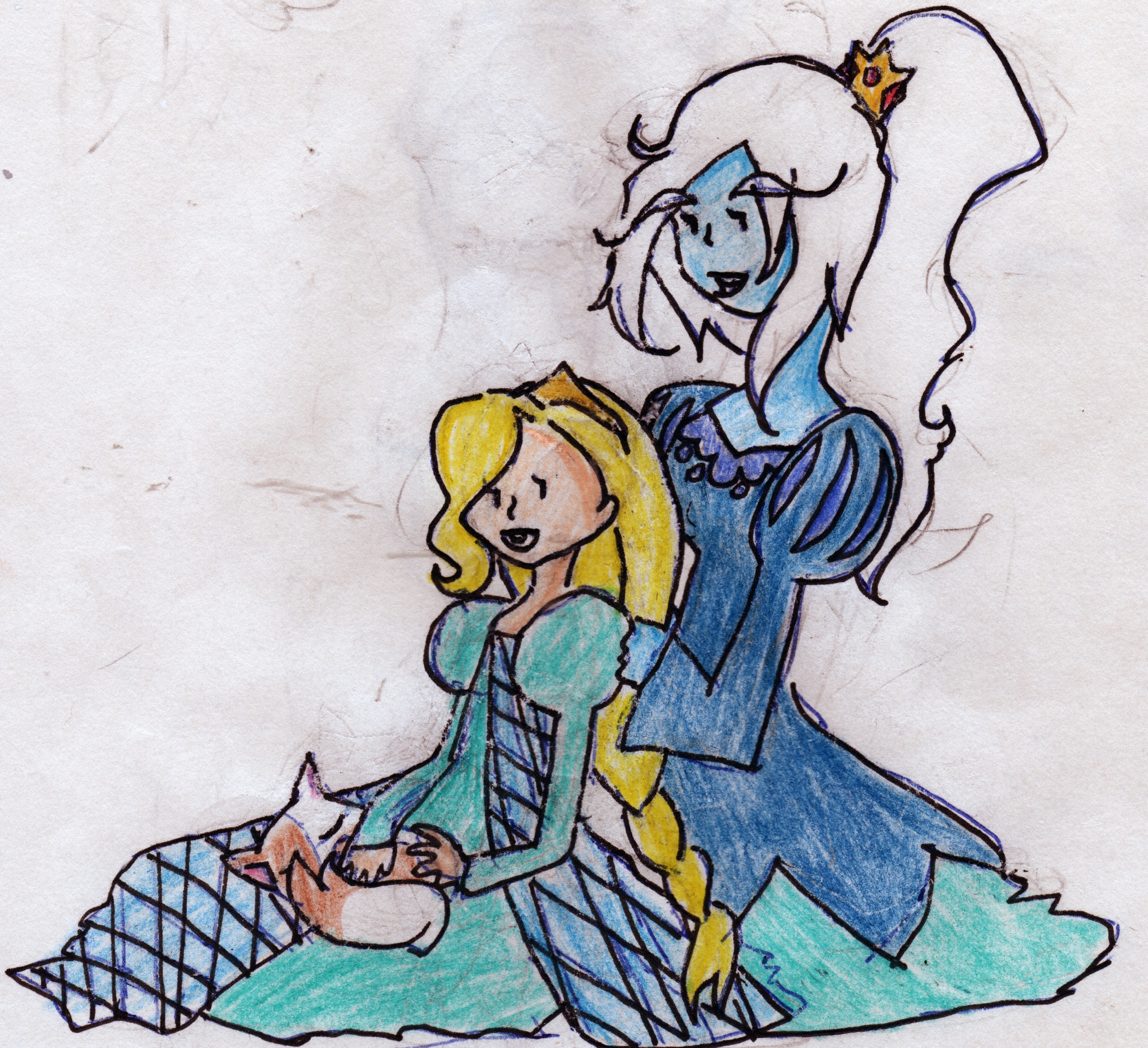 Ice Queen and Fionna by YouseiChan on DeviantArt