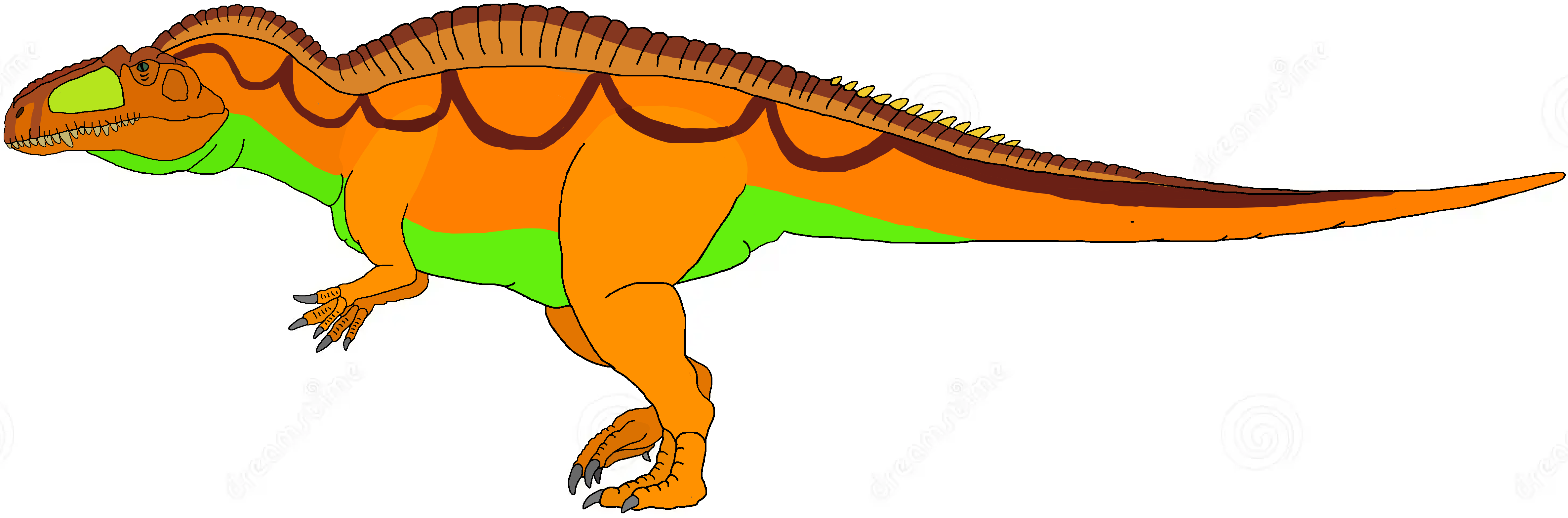 Acrocanthosaurus by SaulAlbertez on DeviantArt