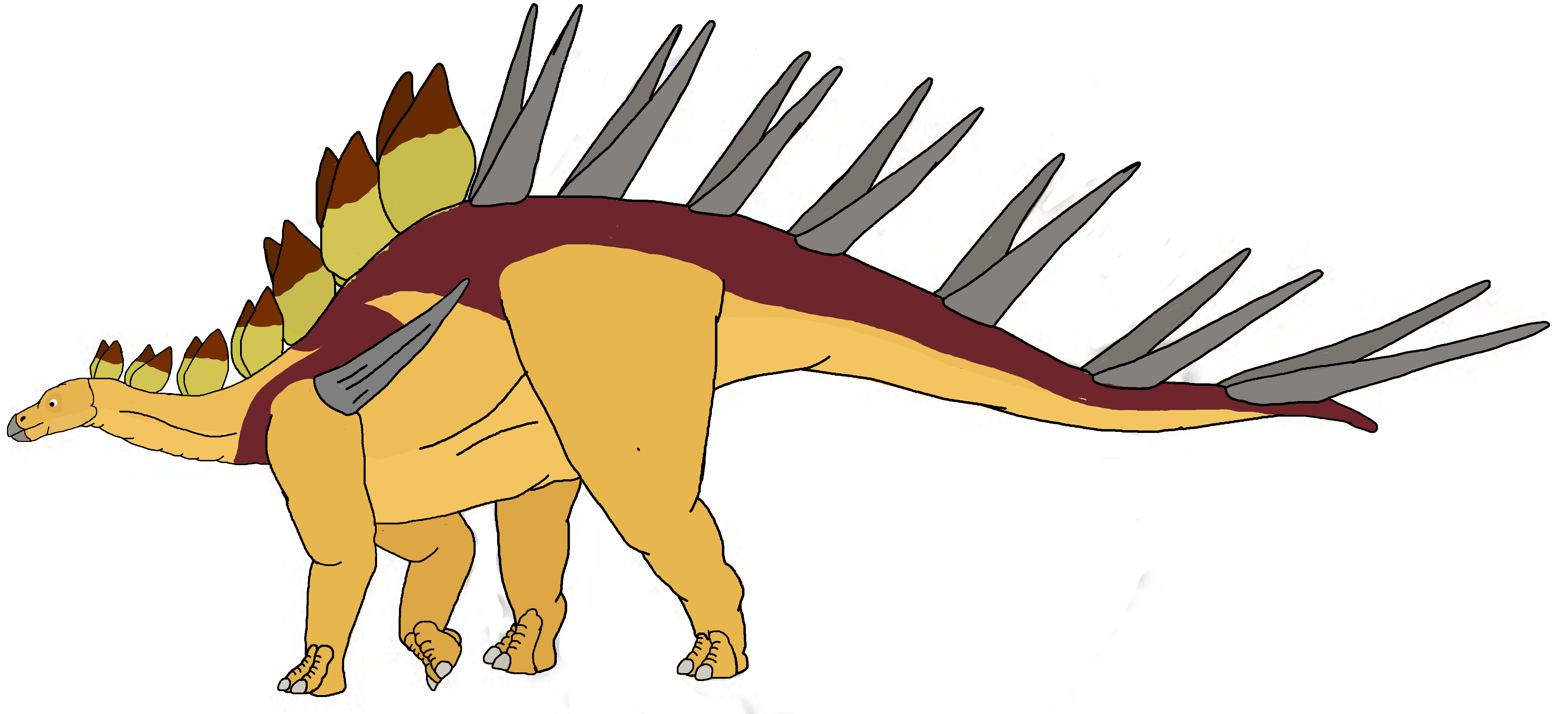 Kentrosaurus (No watermark) by SaulAlbertez on DeviantArt