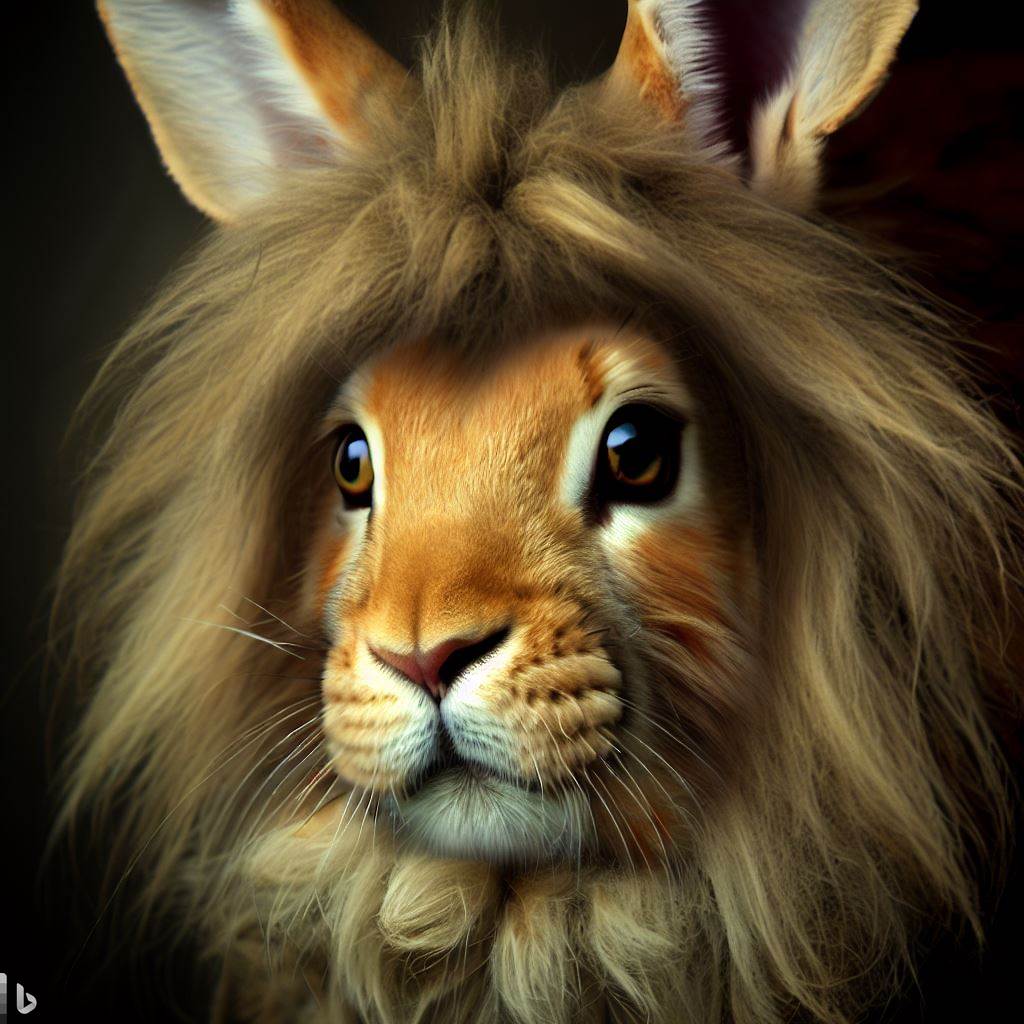 Lion Hop Rabbit Lion/Rabbit hybrid by SaulAlbertez on DeviantArt