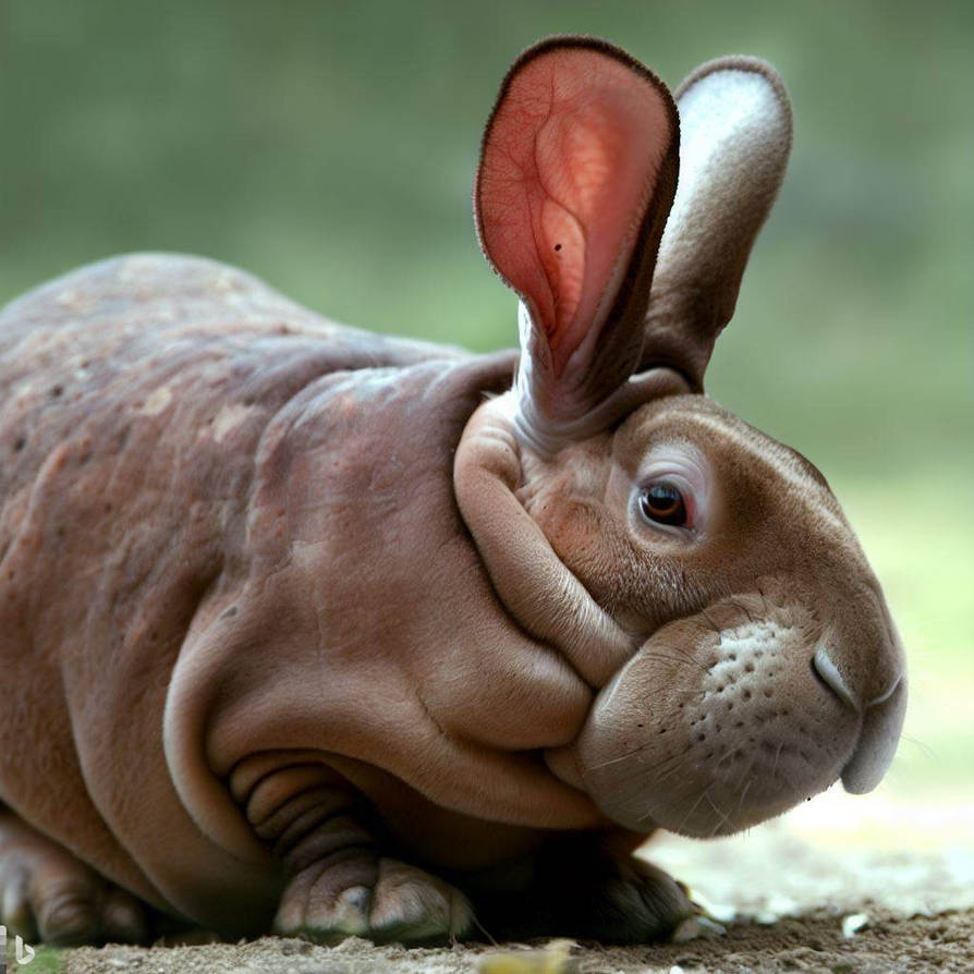 Rabbit/Hippopotamus hybrid by SaulAlbertez on DeviantArt
