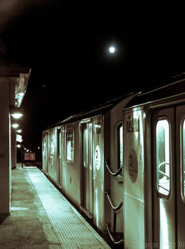 Moonlight over Parkchester Station