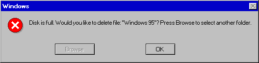Windows 95 Error: Delete Windows 95 by halo3odst44 on DeviantArt
