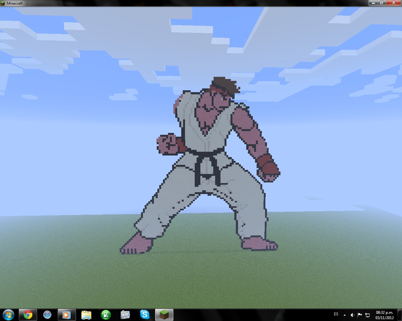 Ryu in Minecraft by Juliox60 on DeviantArt