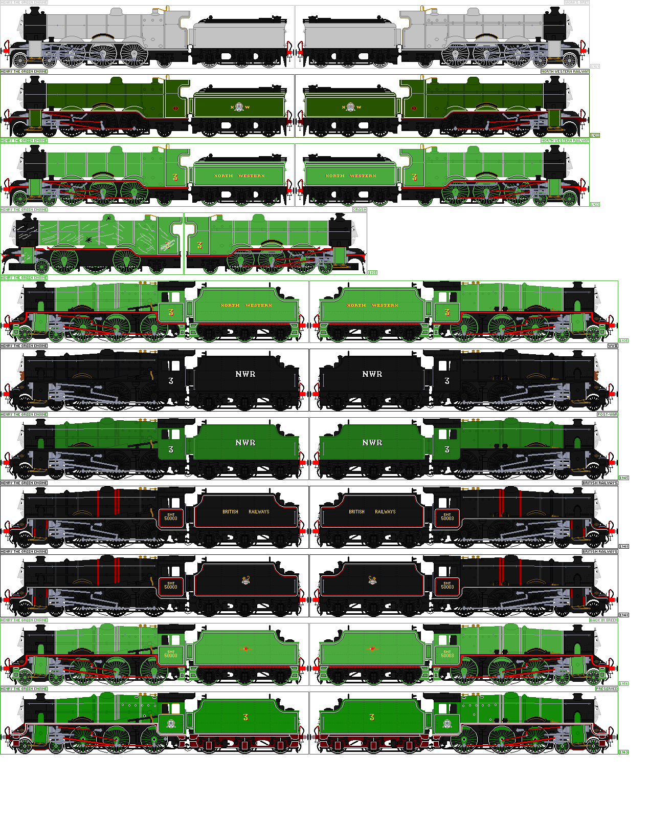 NWR No. 3 'Henry' the Green Engine by CevapiUlepinji222 on DeviantArt