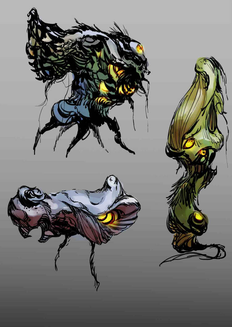 Alien Monsters concepts by SeinenV on DeviantArt