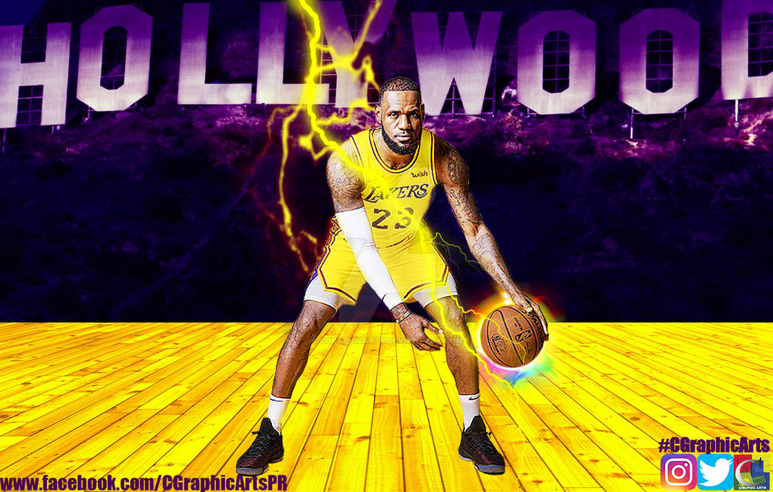 LeBron James Los Angeles Lakers Wallpaper by CGraphicArts ...