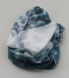 Hand-dyed Shibori Silk Scarf