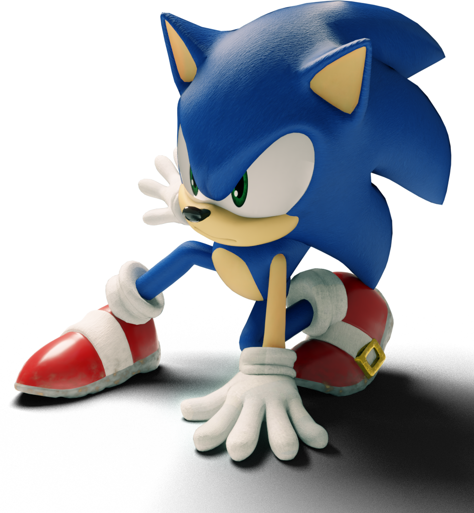 new classic sonic model and render! ( i used blender) : r