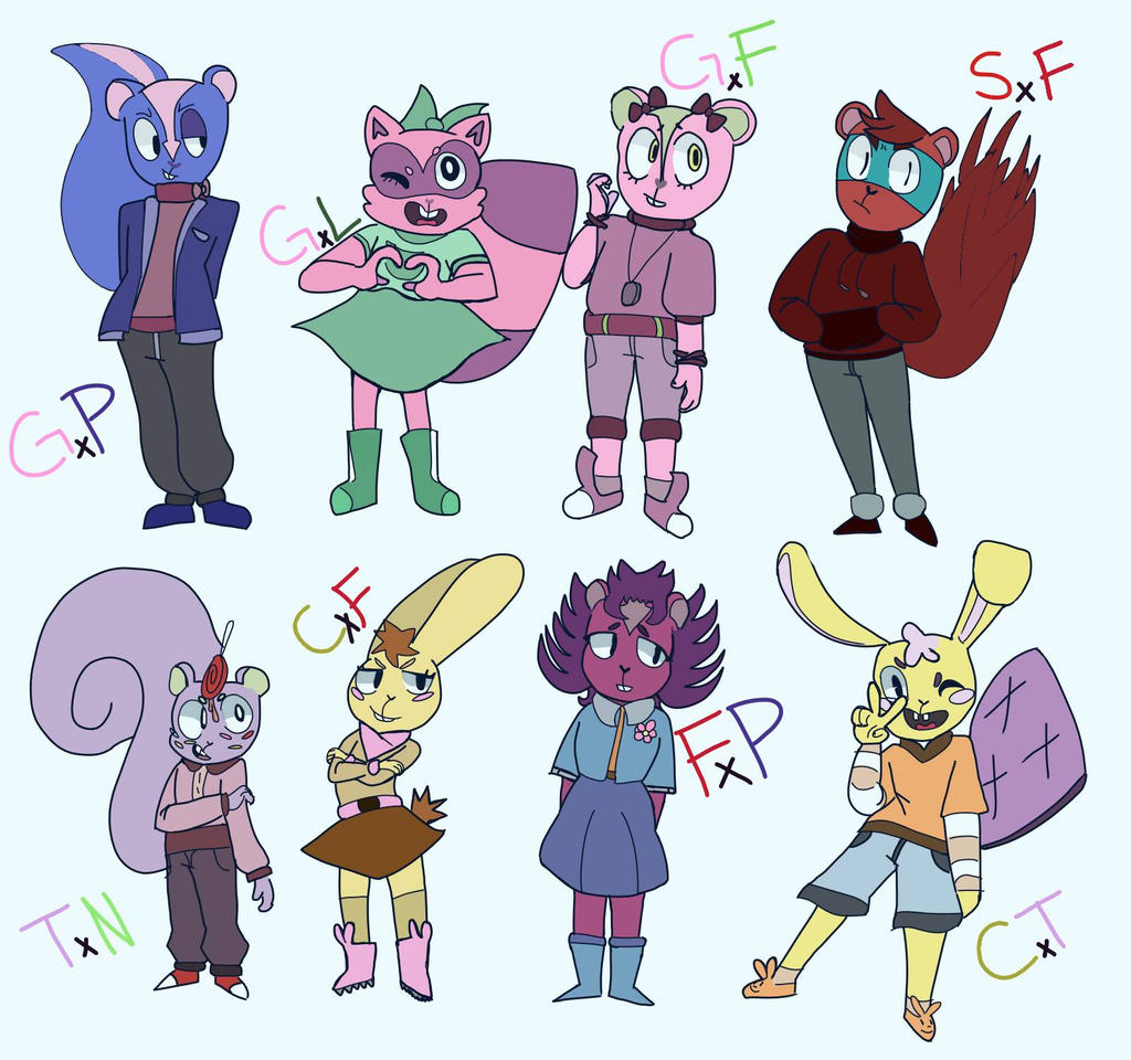 Happy tree friends fan kids by tickituki on DeviantArt