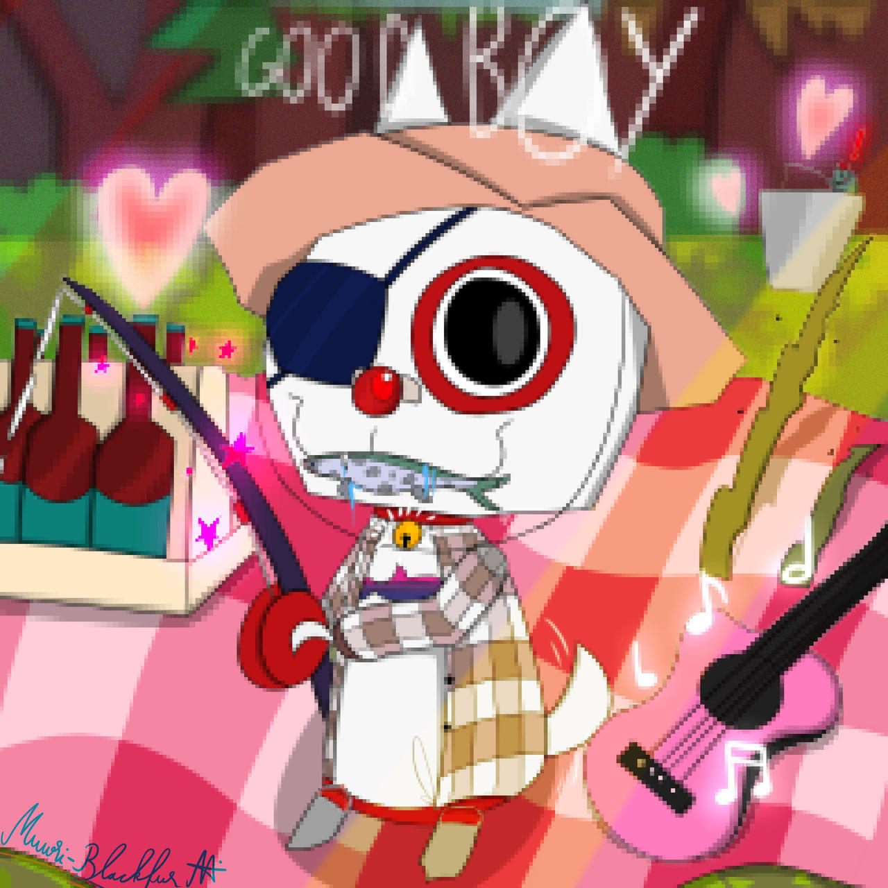 Webfishing character art by Muwri-Blackfur on DeviantArt