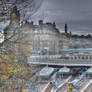 Train station in Edinburgh