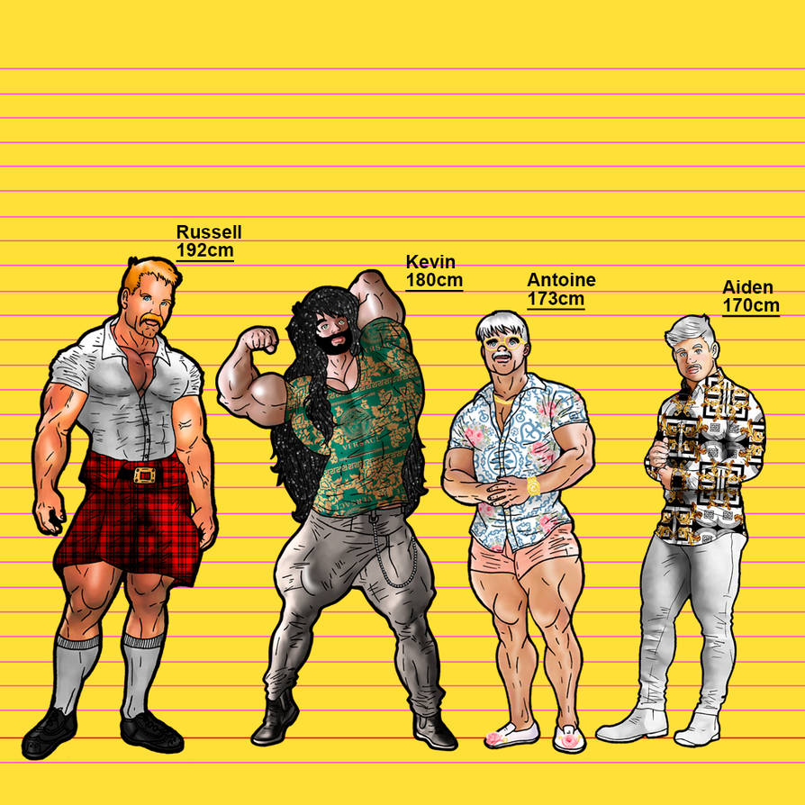 Character Heights - Part 4 by Gary-Darwin on DeviantArt