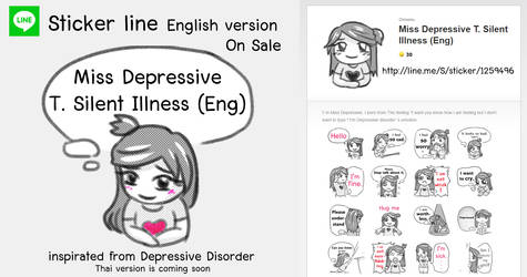 Depressive Line sticker