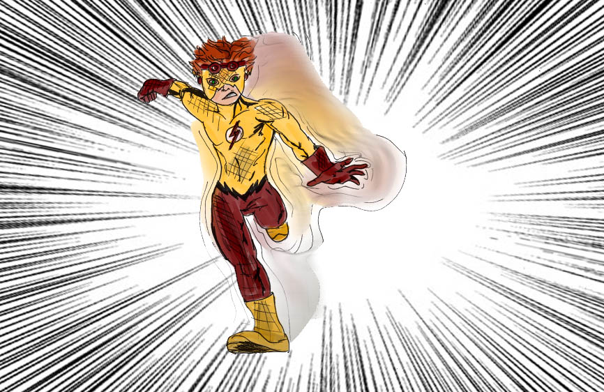 Kid Flash in Color